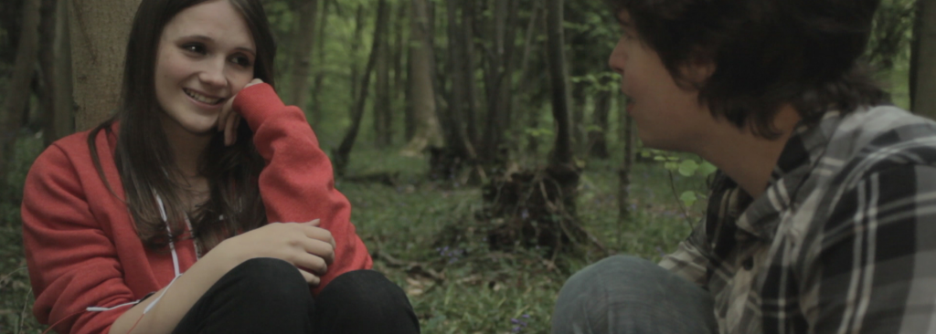 Discussing the script, Becky Sage