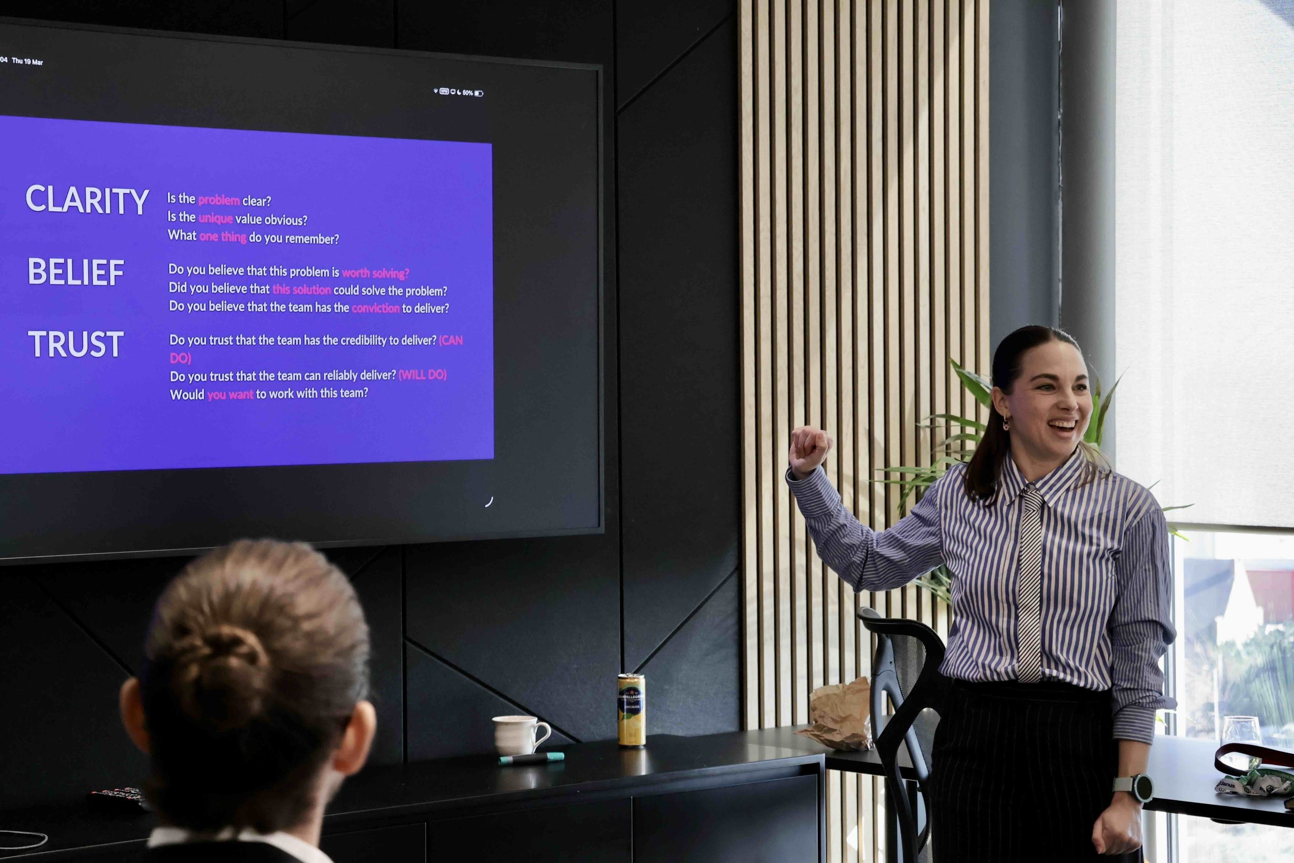 Dr Becky Sage facilitating a leadership workshop